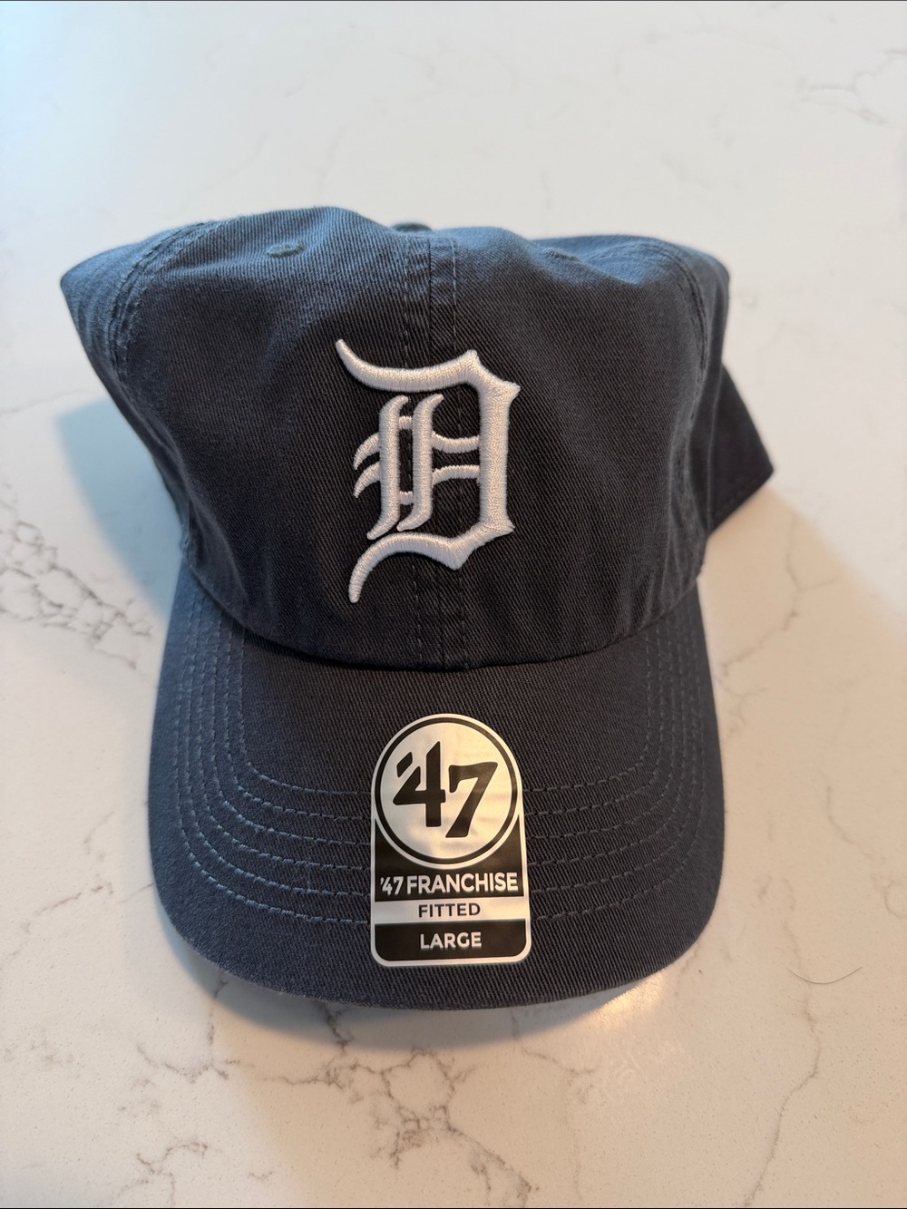 Detroit Tigers fitted large Baseball Cap - Navy